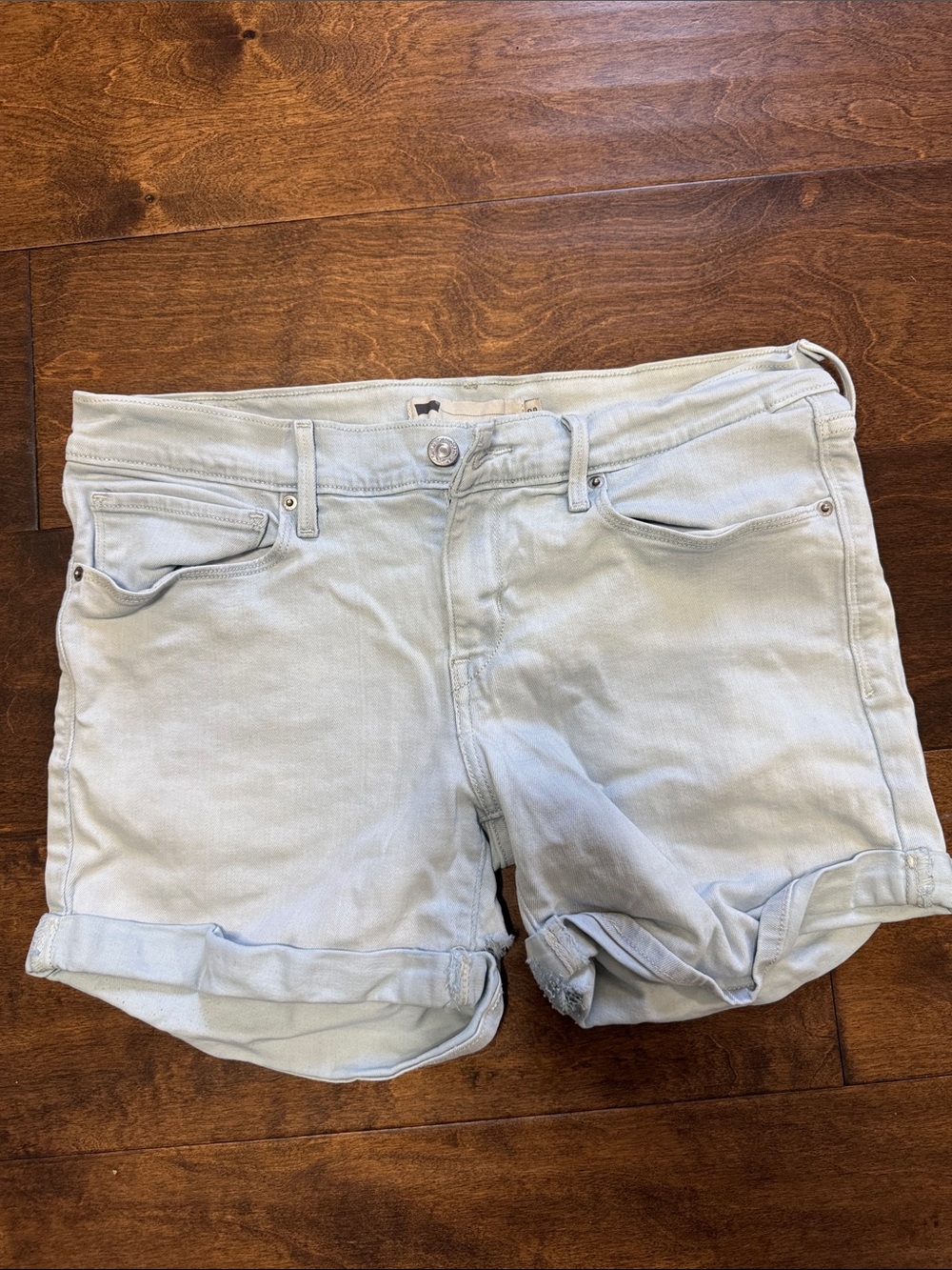 Levi's Light Blue Women's Denim Roll Cuff Shorts